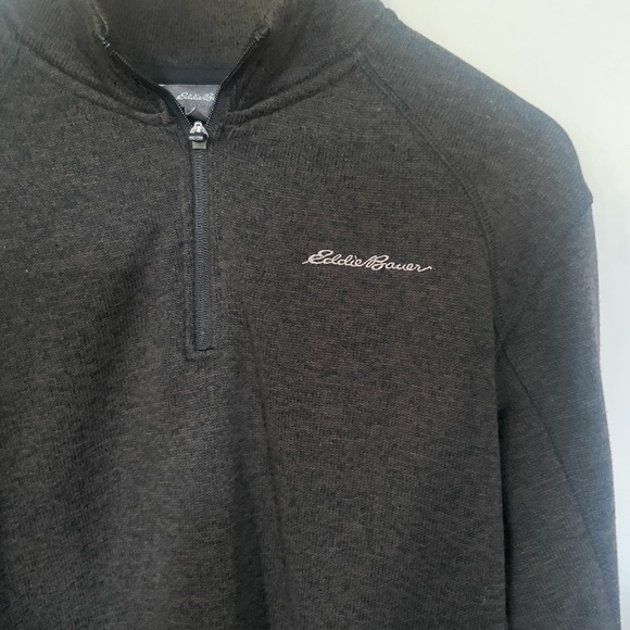 Eddie Bauer Men’s 1/4 Zip Sweater Size Large - Picture 5 of 8